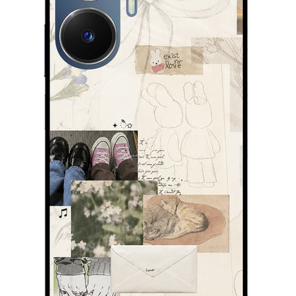 Soft Aesthetic Realme C55/N55 Glass Case