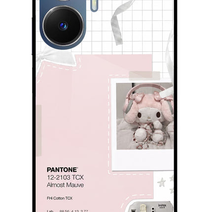 Pantone Asthetic Realme C55/N55 Glass Case Back Cover by Casekaro
