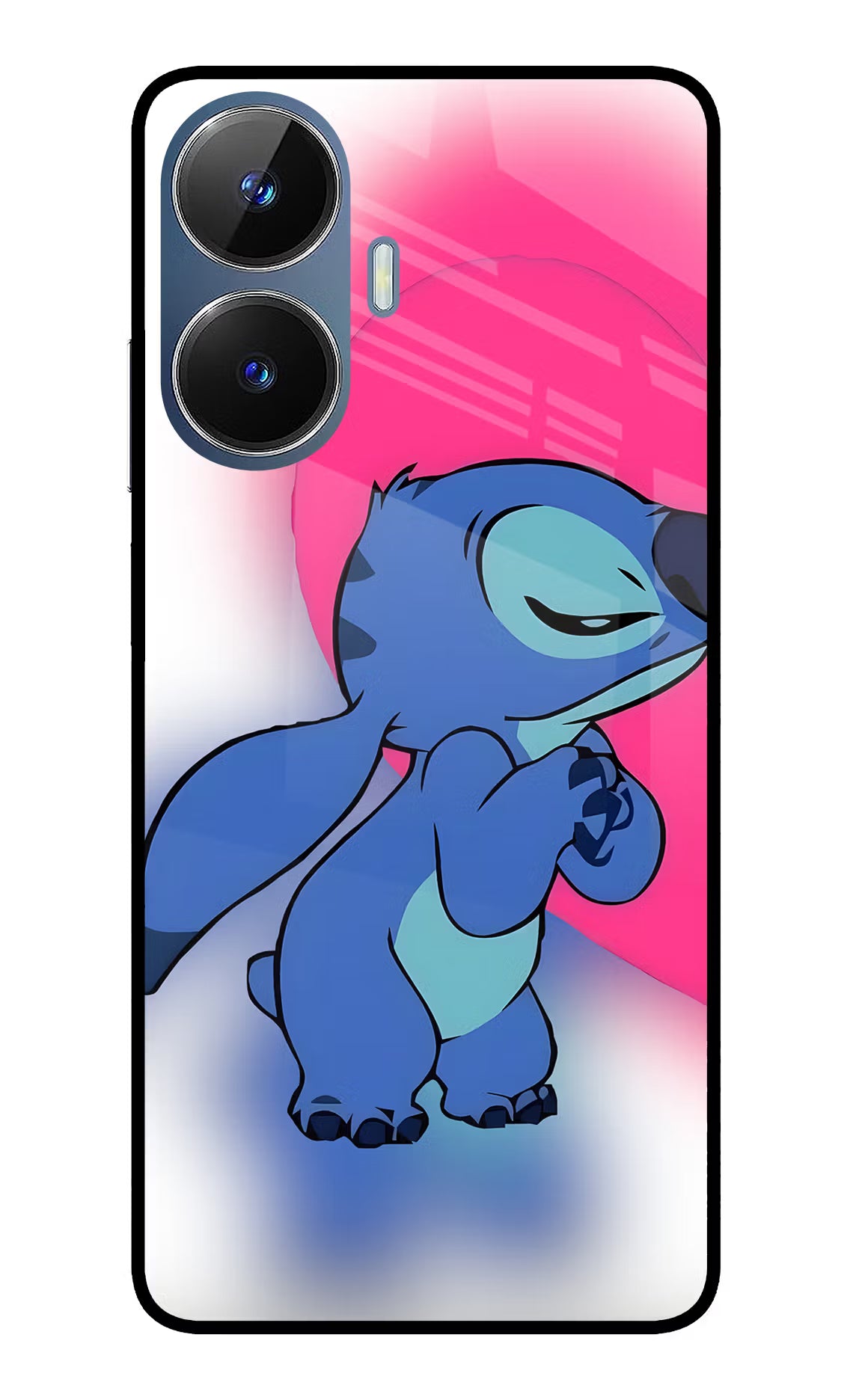 Stitch Hug Realme C55/N55 Glass Case