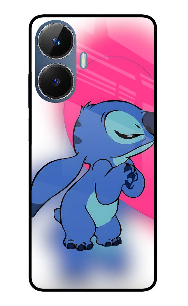 Stitch Hug Realme C55/N55 Glass Case Back Cover by Casekaro