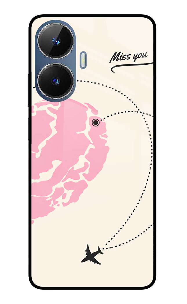 Miss Orbit Realme C55/N55 Glass Case Back Cover by Casekaro