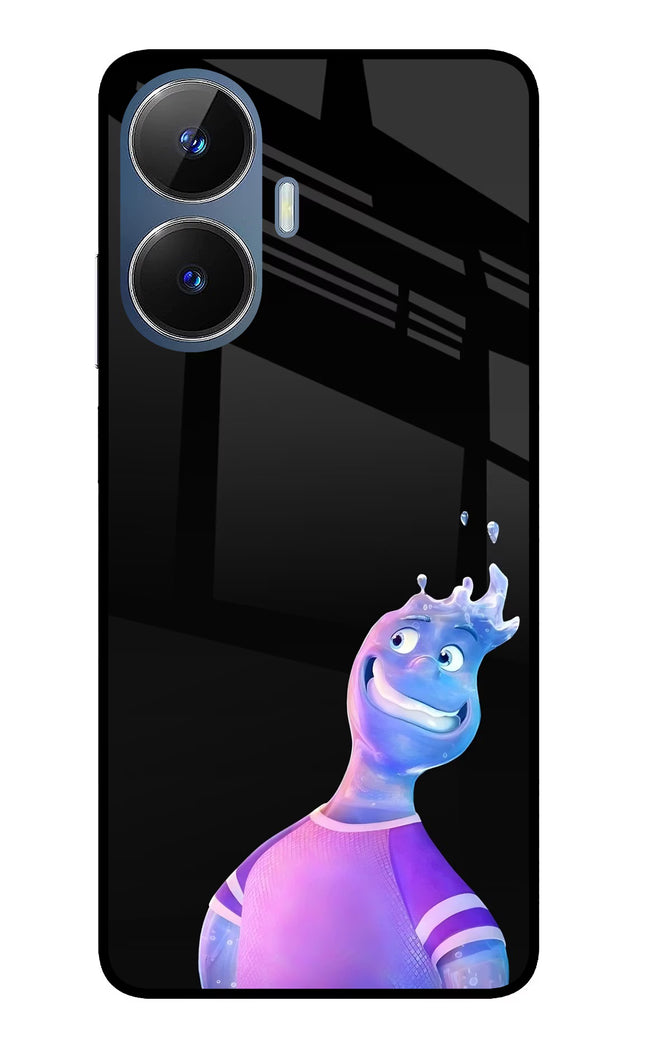 Wade Wave Realme C55/N55 Glass Case Back Cover by Casekaro