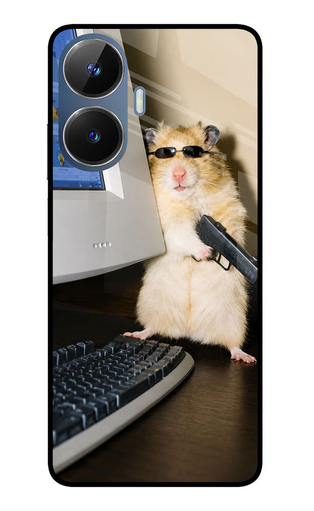 Hacker Hamster Realme C55/N55 Glass Case