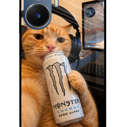 Gamer Cat Energy Realme C55/N55 Glass Case