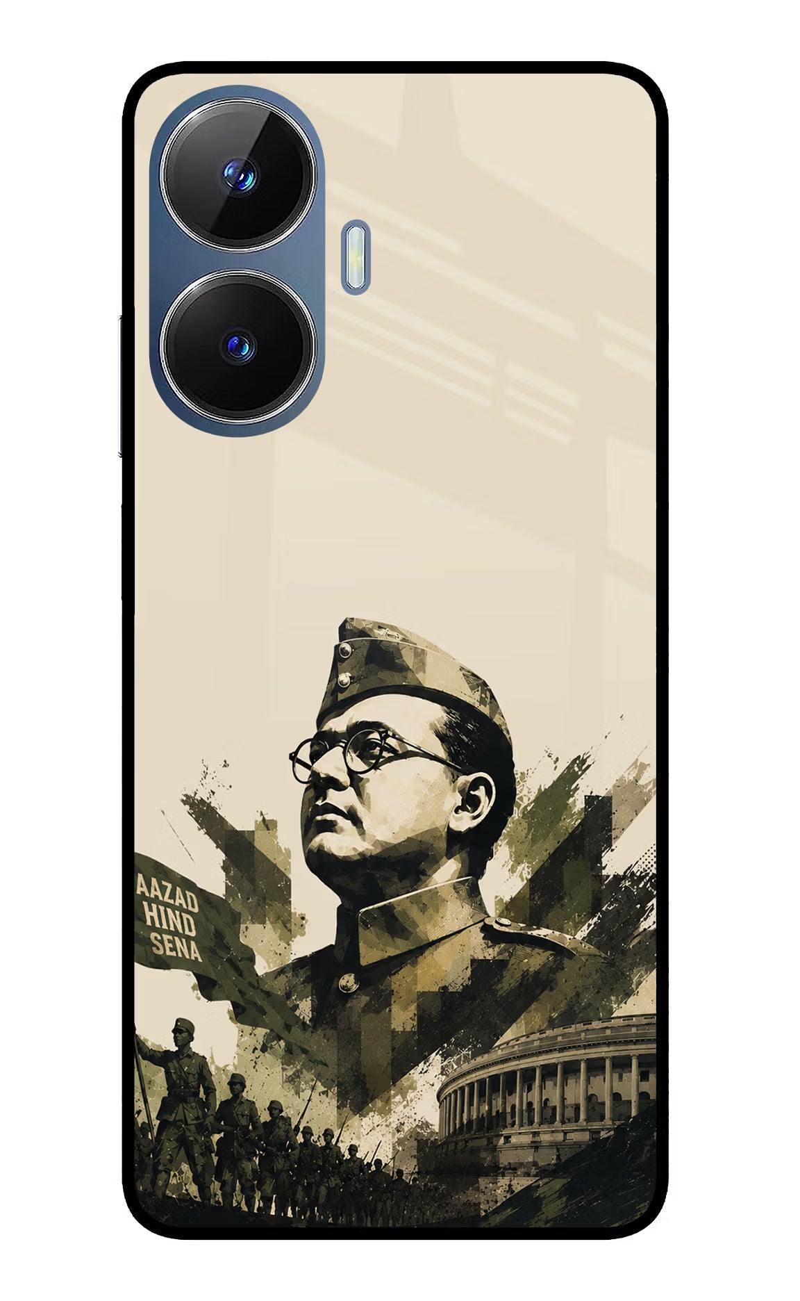 Netaji Rising Realme C55/N55 Glass Case