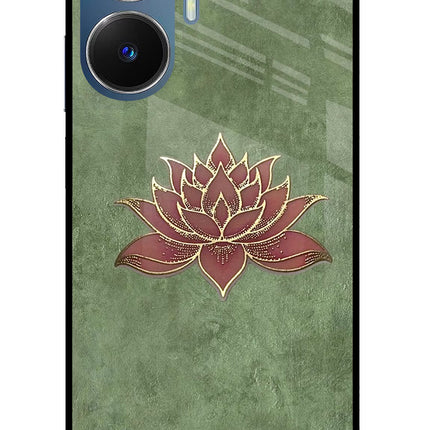 Lotus Grace Realme C55/N55 Glass Case Back Cover by Casekaro
