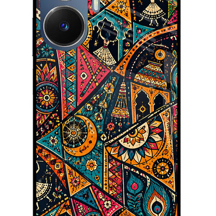Folk Print Realme C55/N55 Glass Case