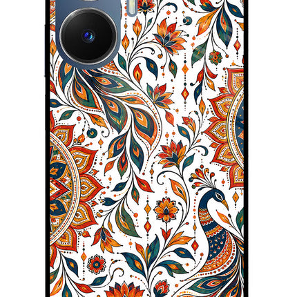 White Mayura Realme C55/N55 Glass Case