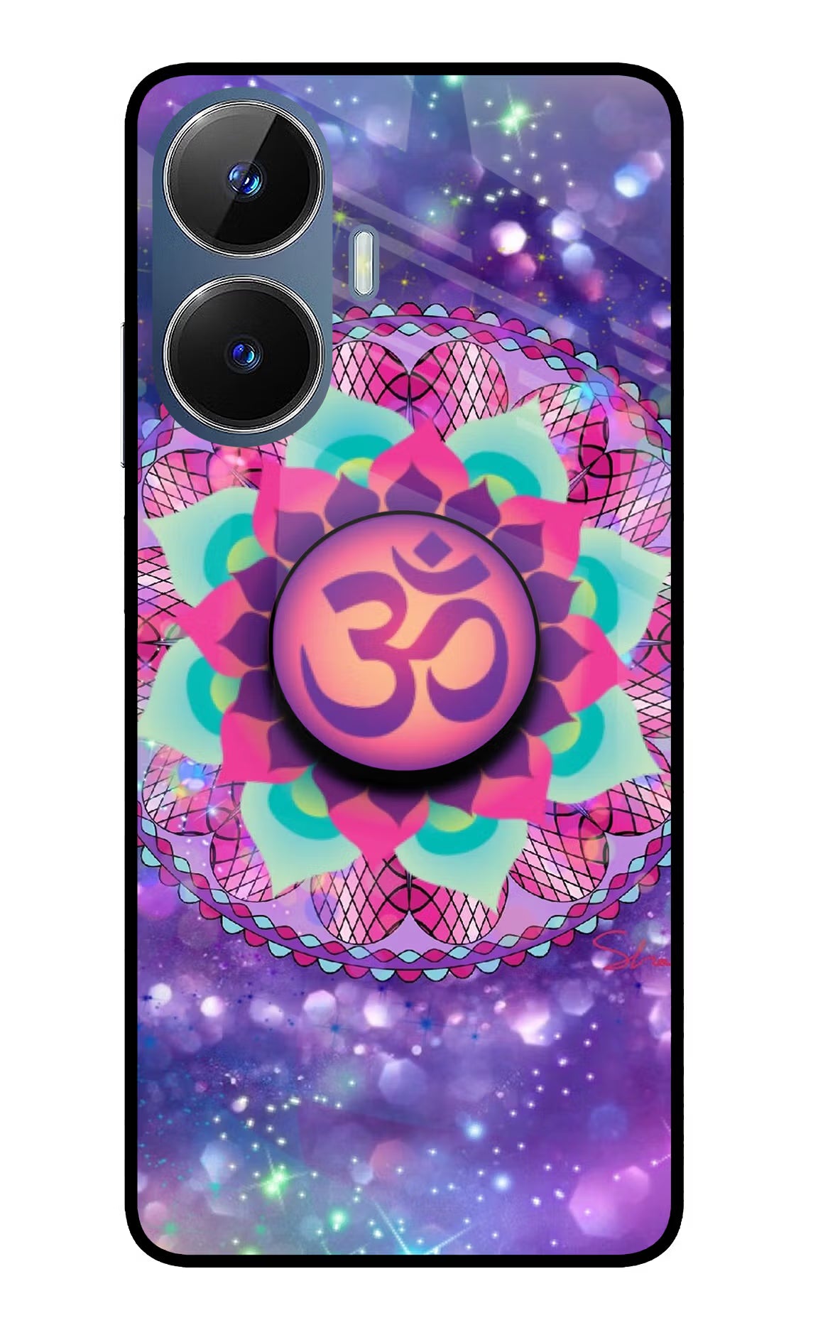 Om Purple Realme C55/N55 Pop Case by Casekaro
