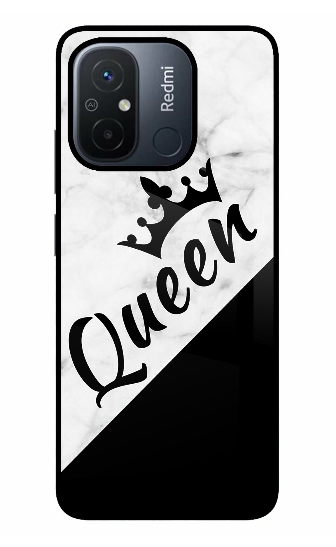 Queen Redmi 12C Glass Case