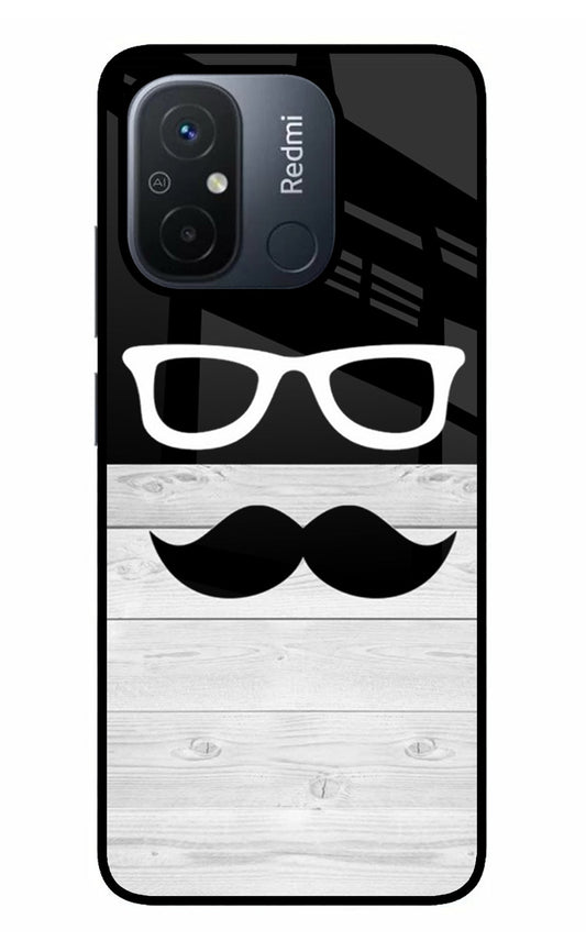 Mustache Redmi 12C Glass Case