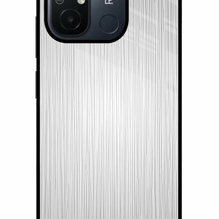 Wooden Grey Texture Redmi 12C Glass Case
