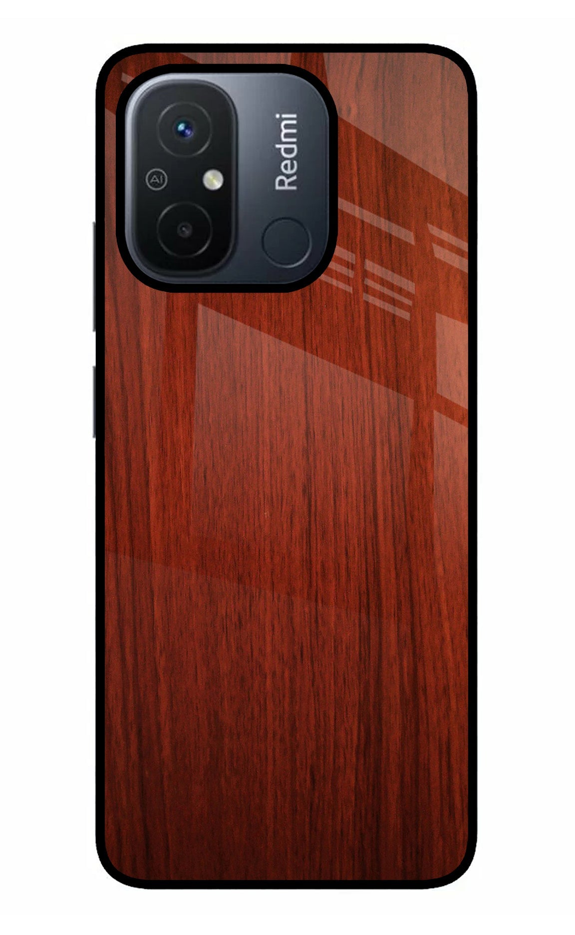 Wooden Plain Pattern Redmi 12C Back Cover