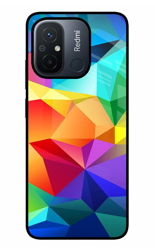 Abstract Pattern Redmi 12C Glass Case