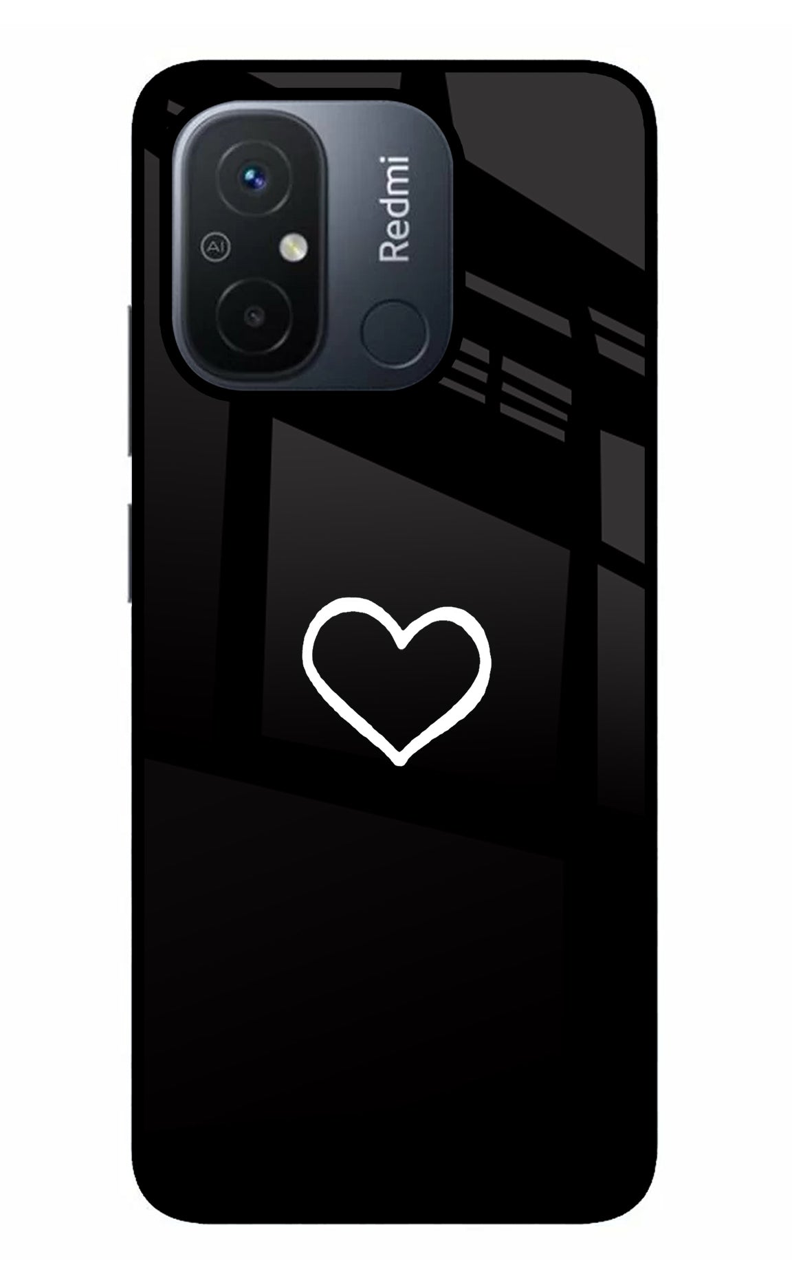 Heart Redmi 12C Back Cover