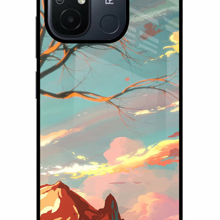 Scenery Redmi 12C Glass Case