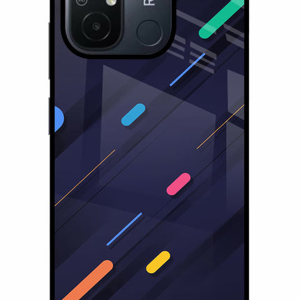 Abstract Design Redmi 12C Glass Case