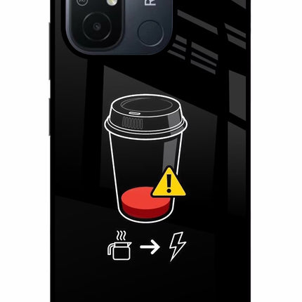 Coffee Redmi 12C Glass Case