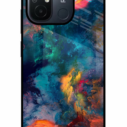 Artwork Paint Redmi 12C Glass Case