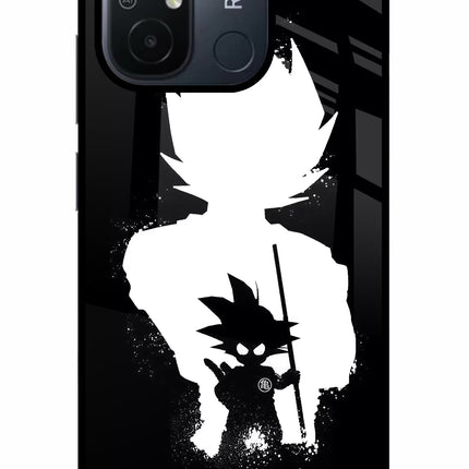 Goku Shadow Redmi 12C Glass Case