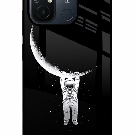 Moon Space Redmi 12C Glass Case