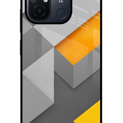 Abstract Redmi 12C Glass Case