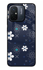 Flowers Redmi 12C Glass Case
