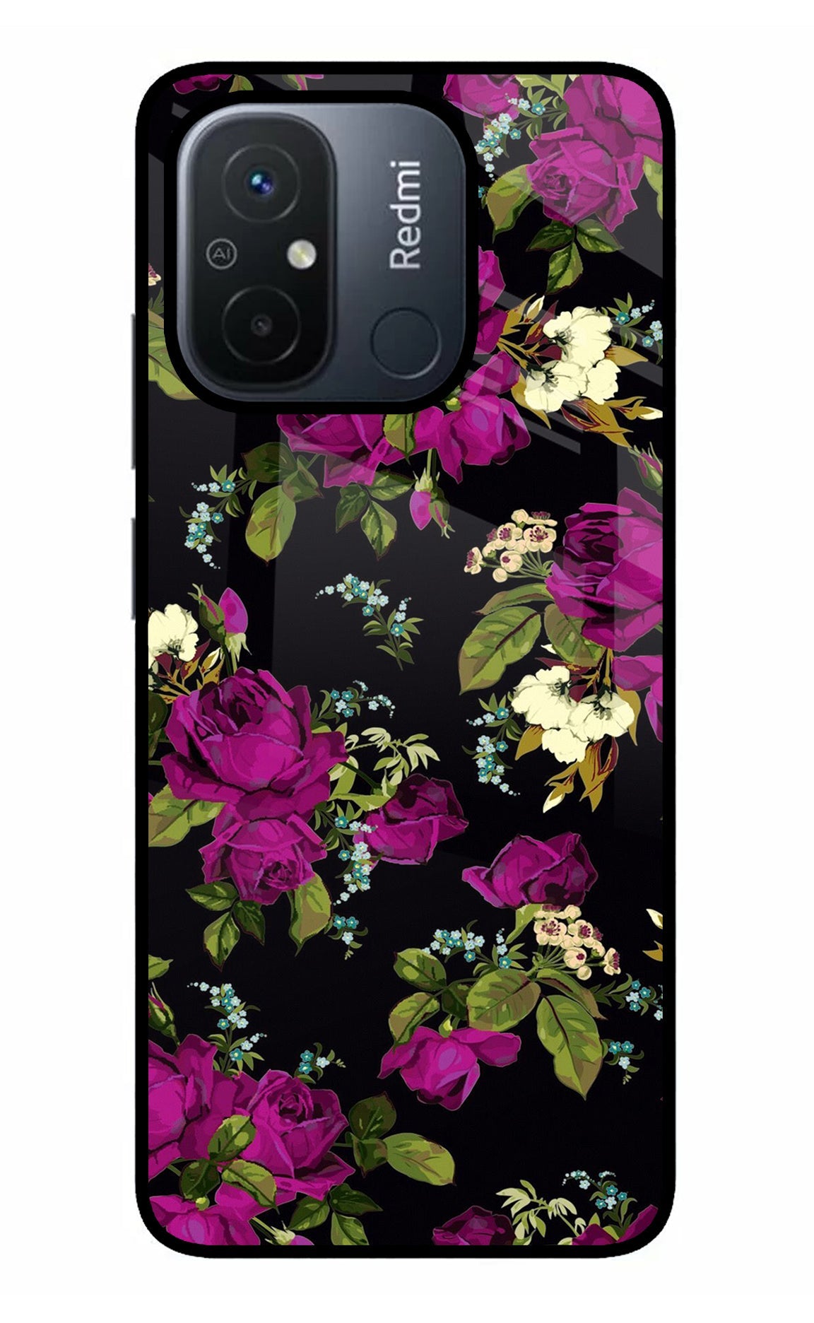 Flowers Redmi 12C Back Cover