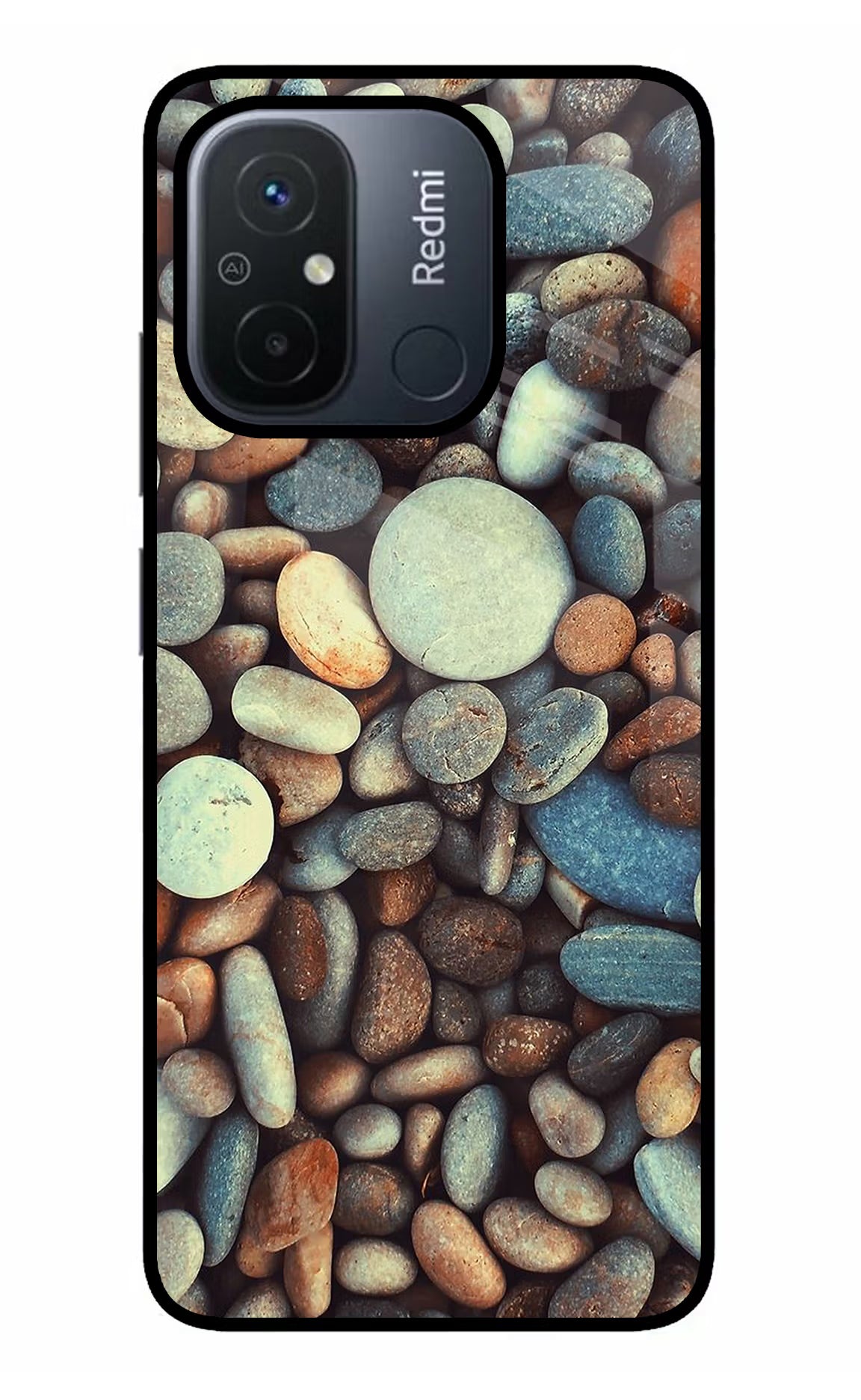 Pebble Redmi 12C Glass Case