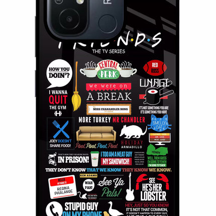 FRIENDS Redmi 12C Glass Case