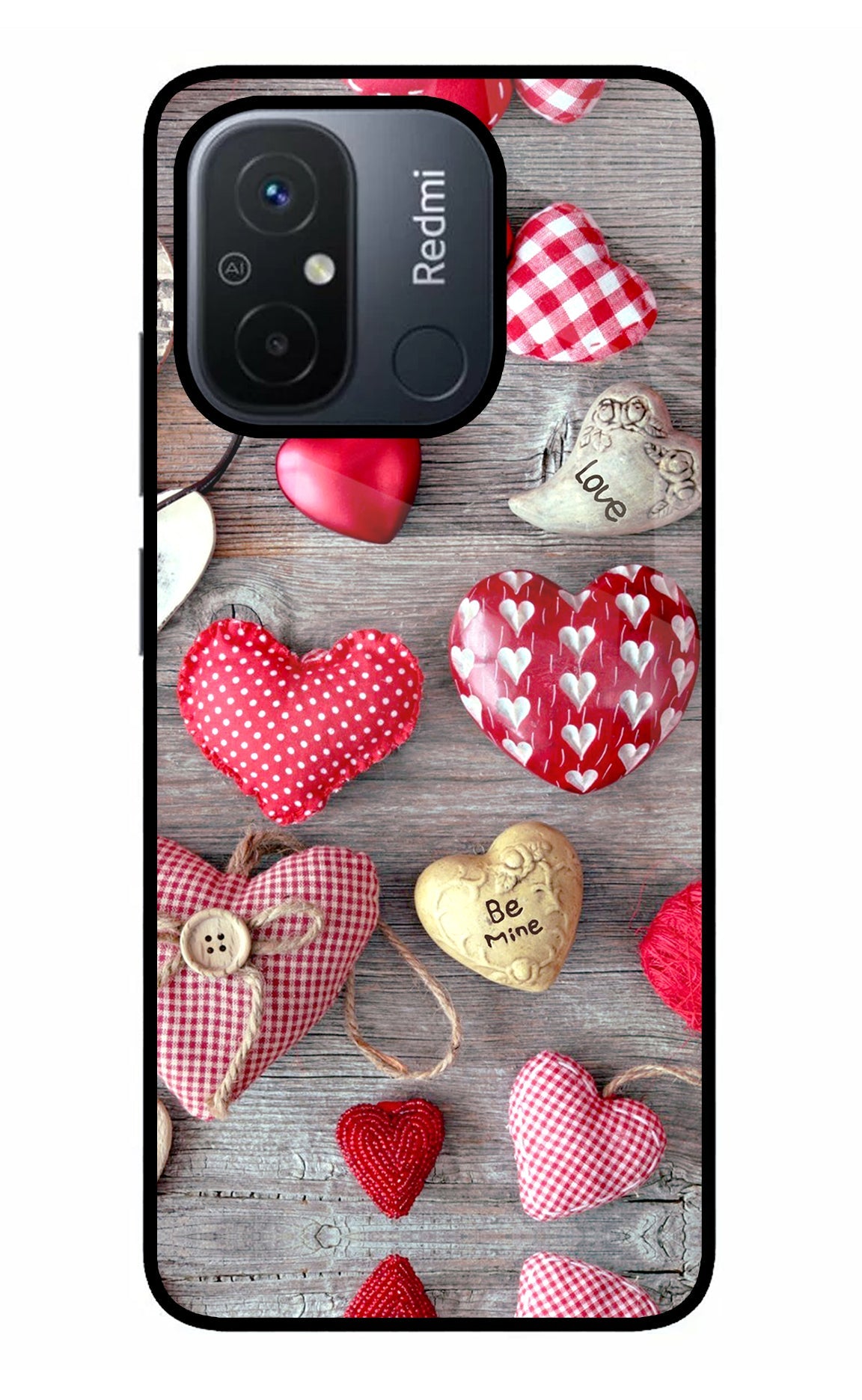 Love Wallpaper Redmi 12C Glass Case