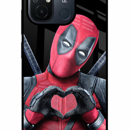 Deadpool Redmi 12C Glass Case