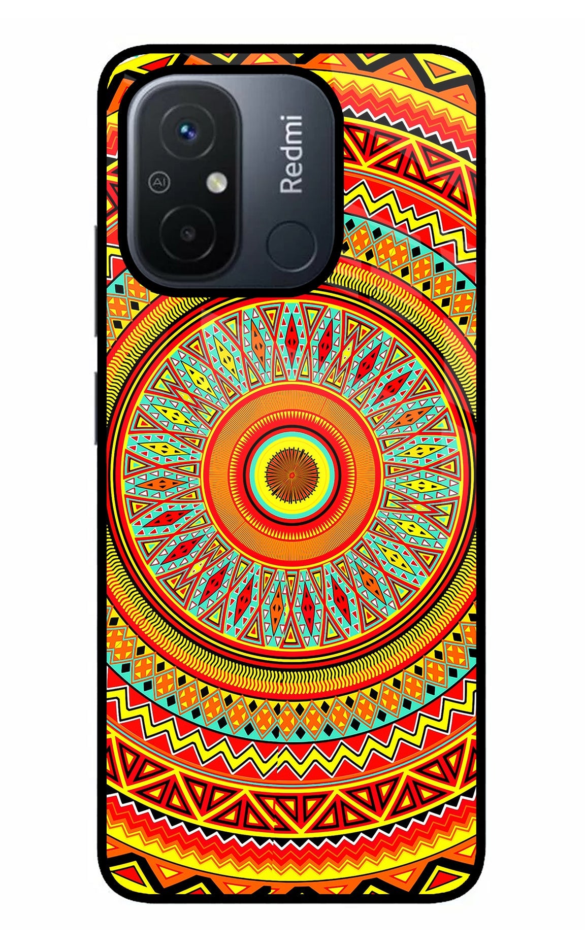 Mandala Pattern Redmi 12C Back Cover