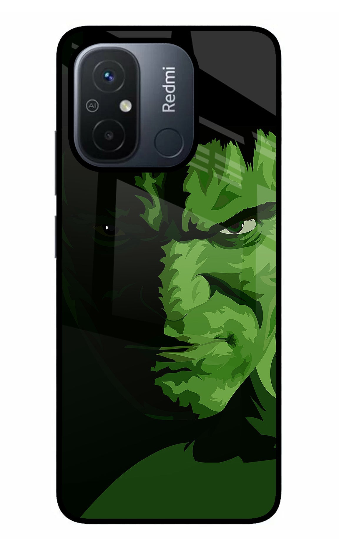 HULK Redmi 12C Glass Case