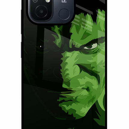 HULK Redmi 12C Glass Case