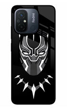 Black Panther Redmi 12C Glass Case