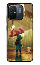 Rainy Day Redmi 12C Glass Case