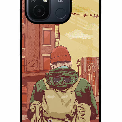 Adventurous Redmi 12C Glass Case