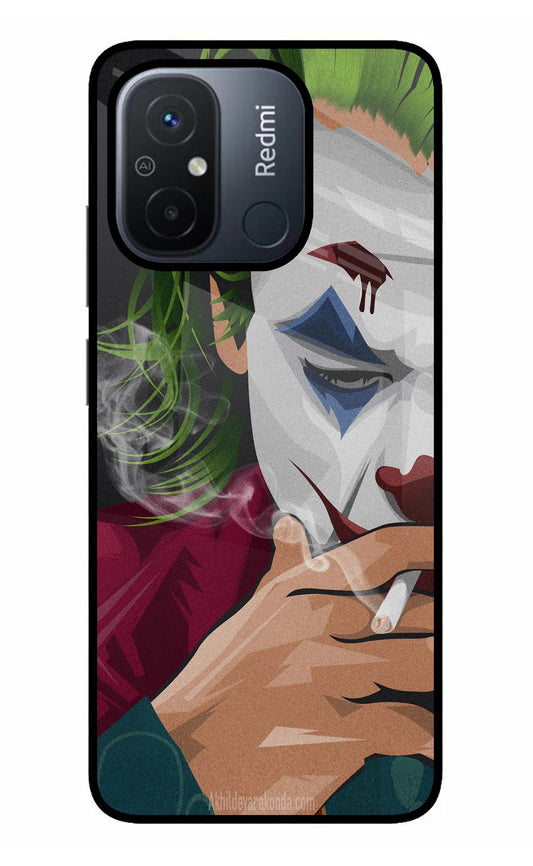 Joker Smoking Redmi 12C Glass Case