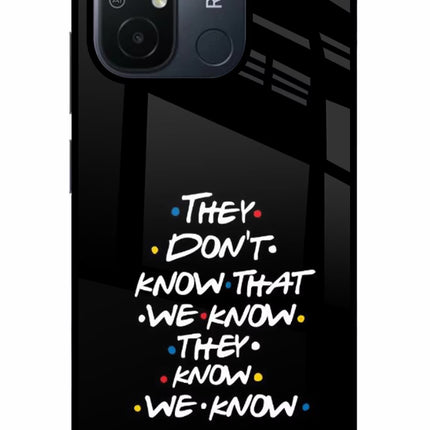 FRIENDS Dialogue Redmi 12C Glass Case
