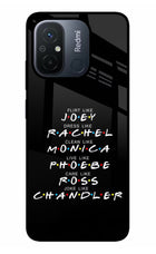 FRIENDS Character Redmi 12C Glass Case