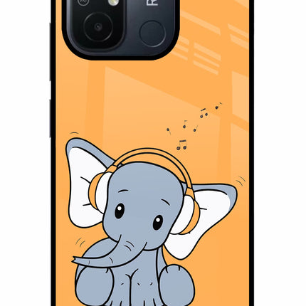 High On Music Redmi 12C Glass Case