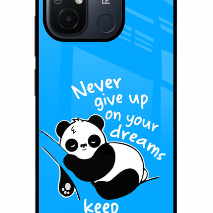 Keep Sleeping Redmi 12C Glass Case