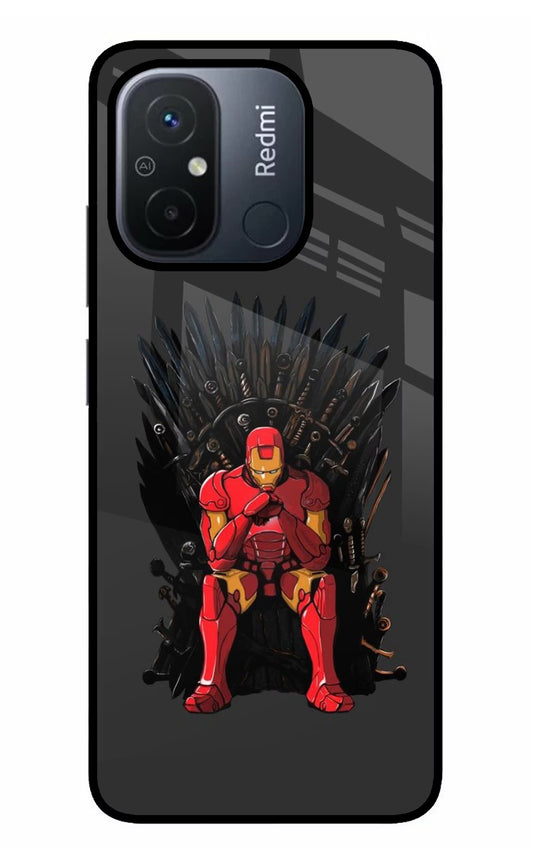 Ironman Throne Redmi 12C Glass Case