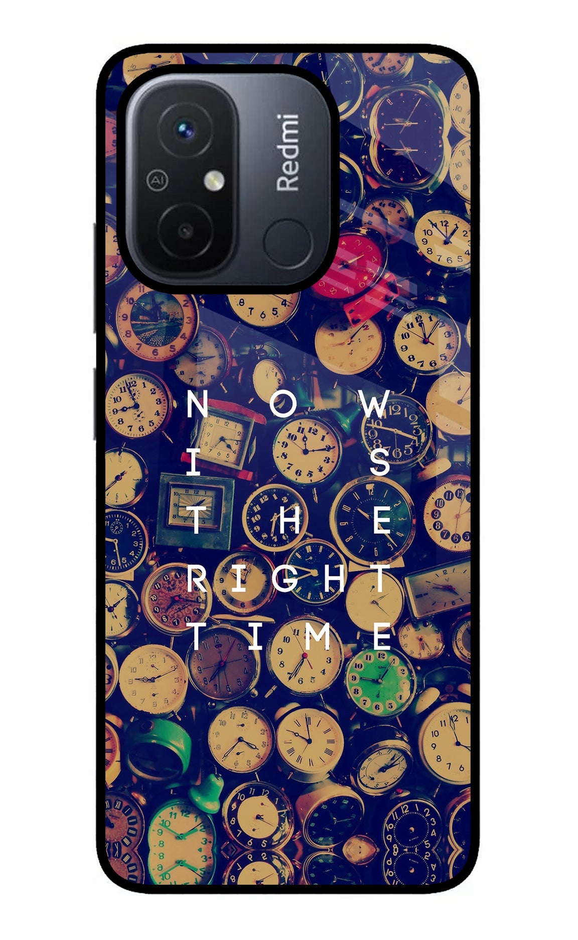 Now is the Right Time Quote Redmi 12C Back Cover