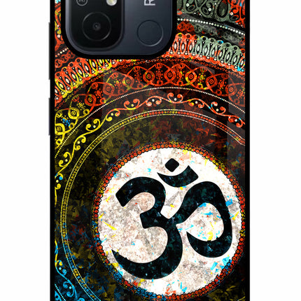 Om Cultural Redmi 12C Glass Case