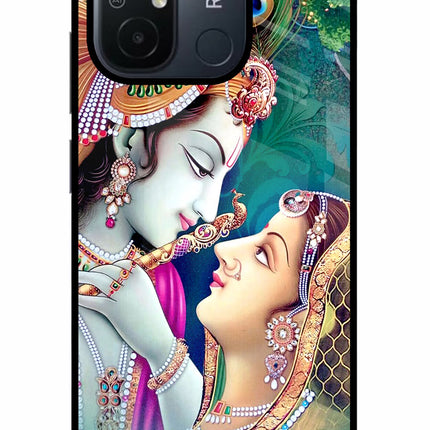 Lord Radha Krishna Redmi 12C Glass Case