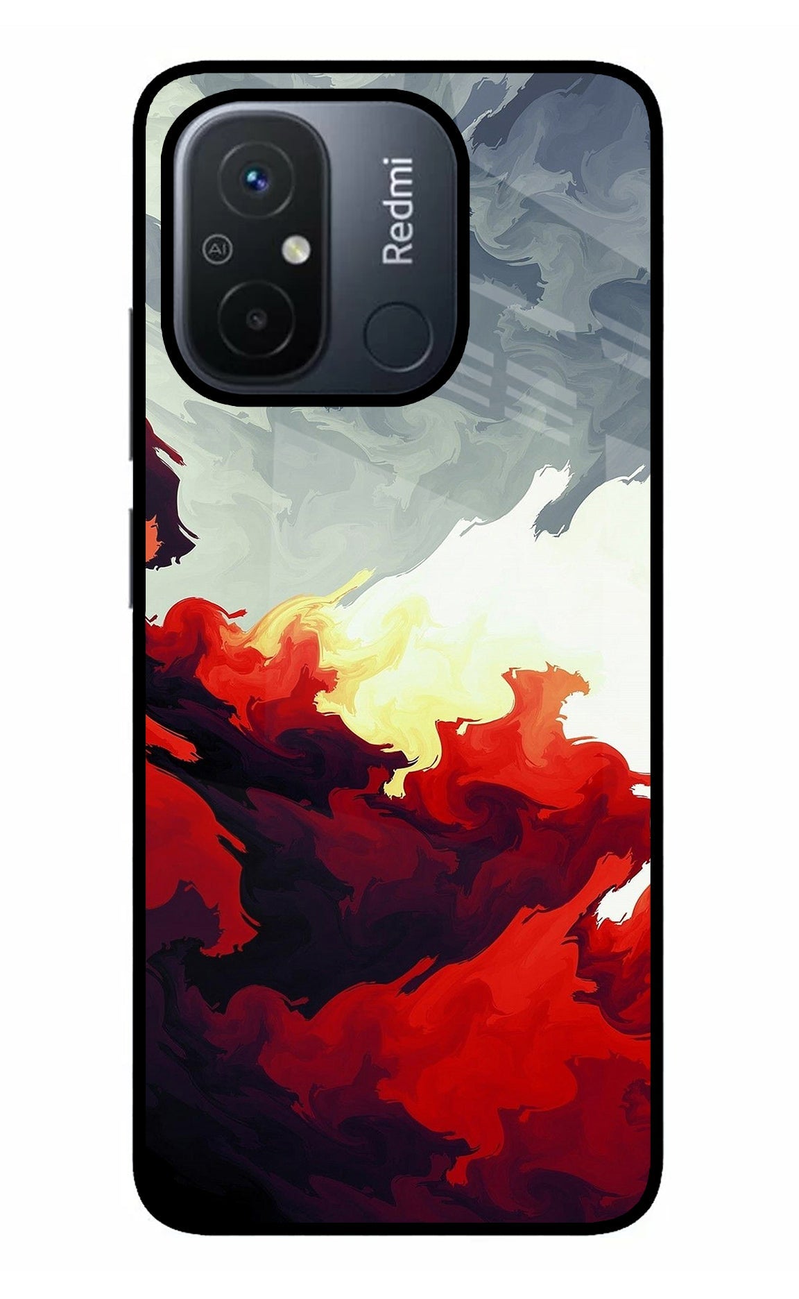 Fire Cloud Redmi 12C Back Cover