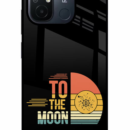 To the Moon Redmi 12C Glass Case