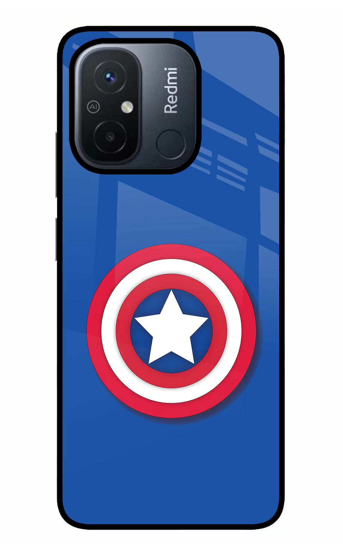 Shield Redmi 12C Glass Case Back Cover by Casekaro